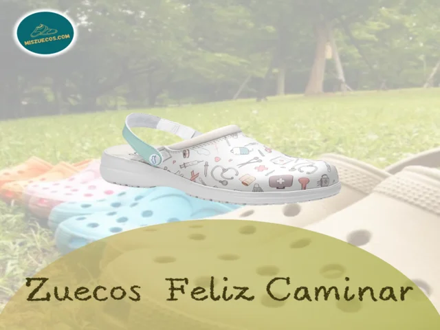 zuecos feliz caminar